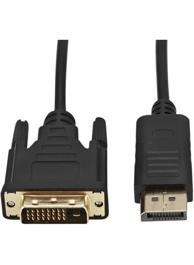 DisplayPort to DVI Cable 1 8m DP to DVI Adapter Converter 1080P HD Monitor Cable - Image 1